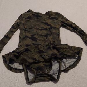 Camouflage Bamboo Long Sleeve Baby Bodysuit